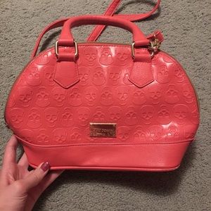 Coral Betsy Johnson crossbody purse